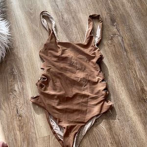 Acacia one piece hideaway in nude.